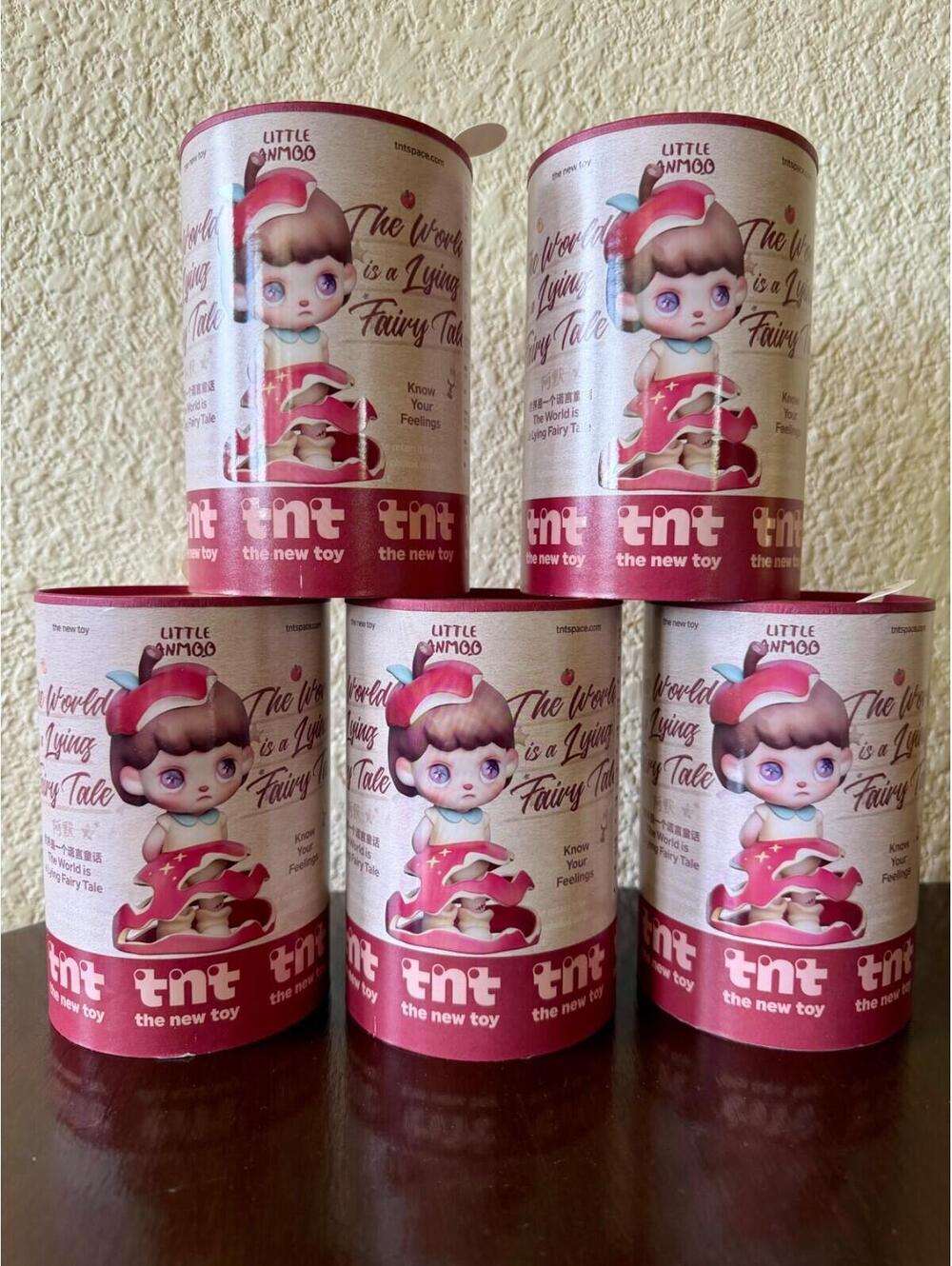 Little Anmoo The World Is A Lying Fairy Tale Art Figure Lot Of 5 Sealed Blind